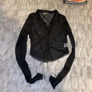 Mesh black top